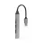 USB Hub GEMBIRD UHB-U3P4-01, Silver, USB  3.0 Hub 4-port, 1*USB3.0; 3*USB2.0
