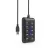 Концентратор USB GEMBIRD UHB-U2P10P-01, Black, USB 2.0 Hub 10-port