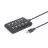 Концентратор USB GEMBIRD UHB-U2P10P-01, Black, USB 2.0 Hub 10-port