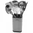 Ustensile de bucatarie Maxmark MK-WF-KU01, Inox, Plastic, Inox, Negru