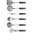 Ustensile de bucatarie Maxmark MK-WF-KU01, Inox, Plastic, Inox, Negru