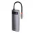 Docking station Baseus Metal Gleam 5-in-1, USB Type-C to 3xUSB 3.0, Type C PD 100W, HDMI 4K@60Hz, Gray CAHUB-CX0G