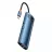 Docking station Baseus Metal Gleam 8-in-1, USB Type-C to 3xUSB 3.0, Type C PD 100W, HDMI 4K@30Hz, RJ-45 Gigabit, SD, MicroSD, Blue WKWG000103