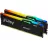 RAM KINGSTON 32GB DDR5-5600MHz Kingston FURY Beast RGB (Kit of 2x16GB) (KF556C40BBAK2-32), CL40-40-40, 1.25V,Blk