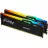 Модуль памяти KINGSTON 64GB DDR5-6000MHz Kingston FURY Beast RGB (Kit of 2x32GB) (KF560C40BBAK2-64), CL40-40-40, 1.35V,Blk