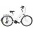 Велосипед AIST Cruiser 2.0. W белый 26 алюминий 21 V-brake V-brake багажник, 26", 21 скорость, Черный