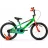 Bicicleta AIST Pluto 16" (мальчик) зеленый с оранжевым 16 сталь 1 V-brake ножной пласт. крылья, звонок, боковые колеса, 16", 3-6 ani, 1 viteza, Verde, Oranj