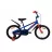 Велосипед AIST Pluto 18" (мальчик) синий с красным 18 сталь 1 V-brake ножной пласт. крылья, звонок, боковые колеса, 18", 1 скорость, Синий, Красный