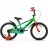 Bicicleta AIST Pluto 18" (мальчик) зеленый с оранжевым 18 сталь 1 V-brake ножной пласт. крылья, звонок, боковые колеса, 18", 1 viteza, Verde, Oranj