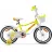 Велосипед AIST Wiki 16" (девочка) желтый с белым 16 сталь 1 V-brake ножной пласт. крылья, звонок, боковые колеса, корзина, 16", 1 скорость, Желтый, Белый