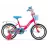 Bicicleta AIST Lilo 16 (девочка) розовый с голубым 16 сталь 1 V-brake ножной метал. крылья, багажник, корзина, боковые колеса, 16", 1 viteza, Roz, Albastru deschis