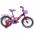 Bicicleta AIST Lilo 16 (девочка) бордовый с фиолетовым 16 сталь 1 V-brake ножной метал. крылья, багажник, корзина, боковые колеса, 16", 4-7 ani, 1 viteza, Bordo, Violet