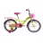 Bicicleta AIST Lilo 20" (девочка) желтый с розовым 20 сталь 1 V-brake ножной метал. крылья, багажник, корзина, боковые колеса, 20", 6-9 ani, 1 viteza, Galben, Roz