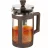 French-press Rondell RDS-1296, 0.6 l, Sticla, Plastic, Transparent, Maro