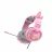 Игровые наушники Havit H2233d, 50mm driver, 20-20kHz, 20 Ohm, 100dB, 2.2m, 3.5mm+USB, RGB, Pink+Ears.