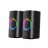 Колонка Havit SK212, 2x2.5" drivers, 2x3W RMS, 4Ohm, 3.5mm/BT, RGB, Black