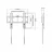 Настенное крепление GEMBIRD Wall Mount Gembird "WM-42F-01" Black 23"-42", max.30kg, VESA mm: 75x75; 100x100; 200x100; 200x200