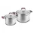 Set cratite Rondell RDS-822, 3.3 l, 5.6 l, 20 cm, 24 cm, Inox,