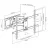 Настенное крепление GEMBIRD WM-80ST-02 Black 37"-80"60kg