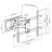 Настенное крепление GEMBIRD WM-80ST-02 Black 37"-80"60kg