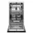Встраиваемая посудомоечная машина HANSA ZIM466ELH, 10 комплектов посуды, 6 программ, Белый, D