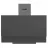 Вытяжка WOLSER WL-BE 60 AL GREY GLASS, 650 м³/ч, 1 двигатель, 60 см, Серый