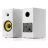 Boxa EDIFIER R1080BT White, 2.0/ 24W (2x12W) RMS, 4" Mid-range and bass drivers + 0.75" treble drivers, built-in DSP chip, Bluetooth V5.1, line In and AUX Inputs, classic wooden enclosure, top-mounted buttons