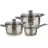 Set cratite Rondell RDS-820, 6 pcs, 4.8 l, 2.8 l, 1.4 l, 16 cm, 20 cm, 24 cm, Otel inoxidabil de calitate inalta 18/10, Inox