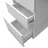 Стол DP Urban+Box incorporat 1500x680 White, ЛДСП, Белый