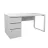 Стол DP Urban+Box incorporat 1500x680 White, ЛДСП, Белый