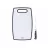 Placa de tocat GIPFEL 51084 +cutit universal, Alb, 23 х 37 cm
