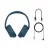 Беспроводные наушники SONY WH-CH720N, BLUE