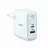 Incarcator Anker PowerPort+ Atom PowerIQ 3.0, USB-C 45W, USB-A 15W, Power Delivery, white