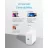 Incarcator Anker POWERPORT III POD 65W, USB-C, POWERIQ 3.0, PPS, 3 TRAVEL PLUGS INCLUDED (US/UK/EU), WHITE