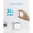 Incarcator Anker POWERPORT III POD 65W, USB-C, POWERIQ 3.0, PPS, 3 TRAVEL PLUGS INCLUDED (US/UK/EU), WHITE