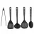 Ustensile de bucatarie POLARIS KONTUR-5N, Nylon, Silicon, Negru