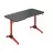 Геймерский компьютерный стол Lumi GMD03-1 Conqueror Gaming Desk with RGB Lighting, Black/Red, ЛДСП, Металл, Пластик, Чёрный, Красный