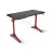 Геймерский компьютерный стол Lumi GMD03-1 Conqueror Gaming Desk with RGB Lighting, Black/Red, ЛДСП, Металл, Пластик, Чёрный, Красный