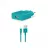 Incarcator Ttec WALL CHARGER SMART TRAVEL WITH CABLE USB TO LIGHTNING 2.4A (1.2M), TURQUOISE