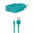 Incarcator Ttec Wall Charger Smart Travel with Cable USB to Micro USB 2.1A (1.2m), Turquoise