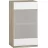 Кухонный элемент MP Jetta sus Nr 2 white/oak sonoma 40/72, Белый, Дуб Сонома