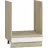 Element bucatarie MP Jetta jos Nr 4 white/oak sonoma 60/82, Alb, Stejar Sonoma