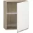 Element bucatarie MP JETTA SUS NR 9 WHITE/OAK SONOMA 60/72, Alb, Stejar Sonoma