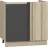 Element bucatarie MP JETTA JOS NR 7 COLT GRAPHITE/OAK SONOMA 80/82, Grafit, Stejar Sonoma