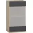 Element bucatarie MP JETTA SUS NR 2 GRAPHITE/OAK SONOMA 40/72, Grafit, Stejar Sonoma
