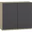 Кухонный элемент MP Jetta sus Nr 3 graphite/oak sonoma 80/72, Графит, Дуб Сонома