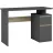Masa de birou Magnusplus Table 4 1.2m graphite/oak sonoma