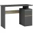 Masa de birou MP Table 4 1.4m graphite/oak sonoma