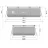 Bazin cu cadru metalic Avenli 17771, 3701 l, 300 x 207 x 65 cm