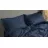 Lenjerie de pat Askona Home EUR Navy blue, 2 persoane Euro, Bumbac, Satin, Albastru